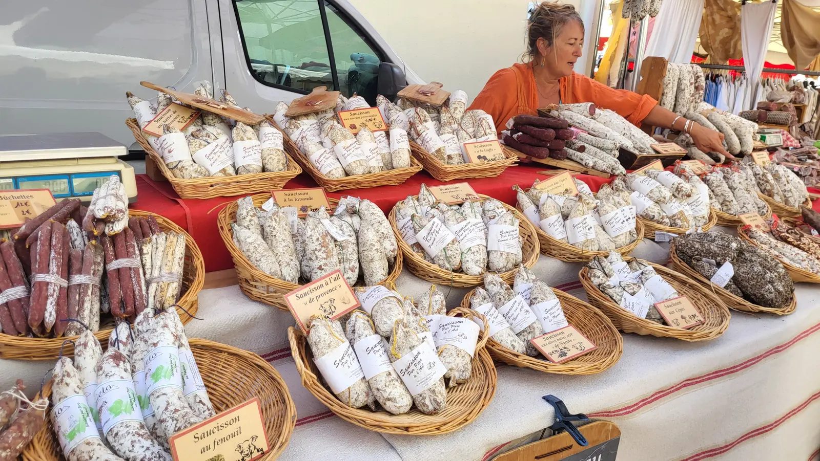 Handmade cured sausages