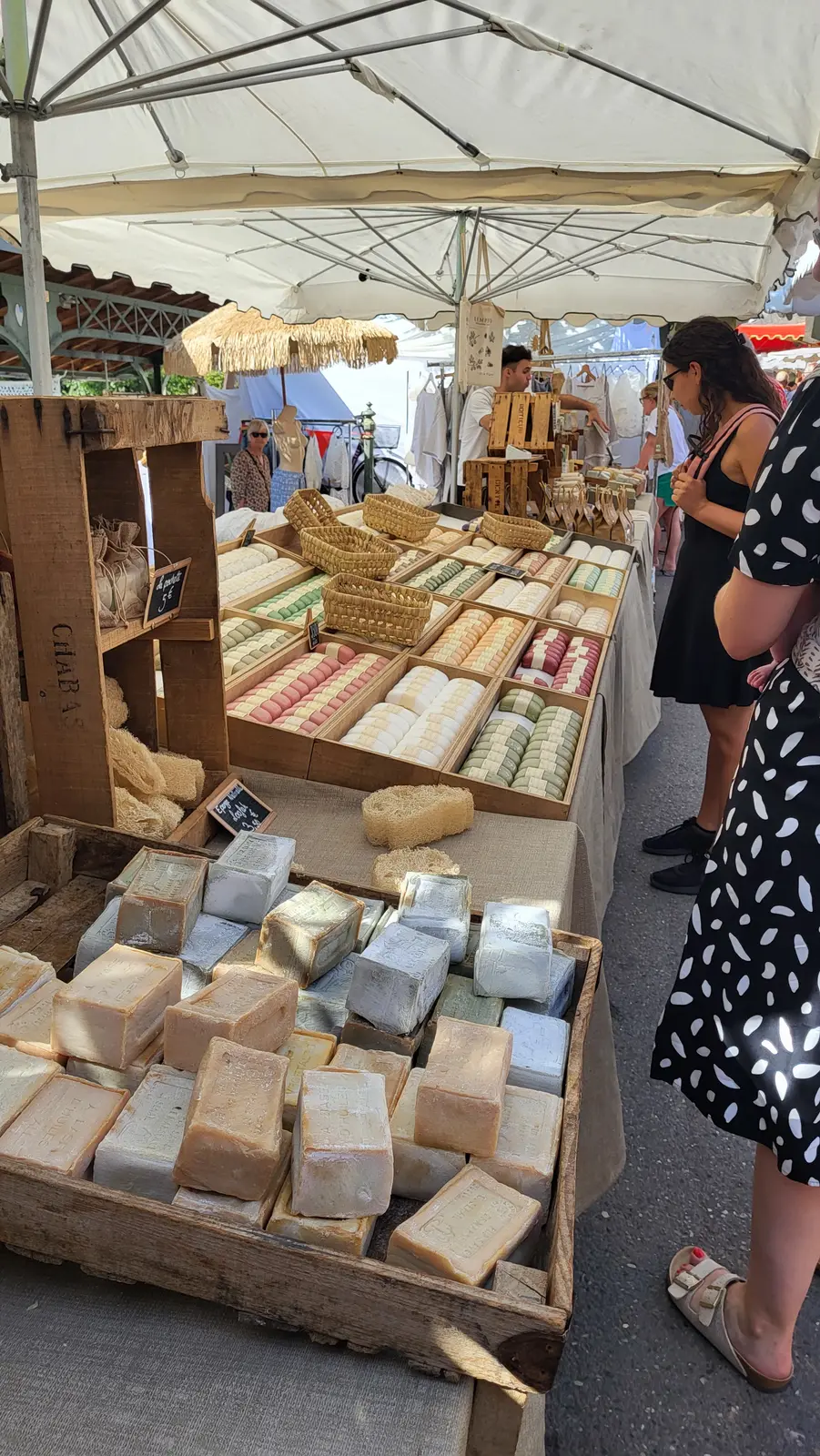 Handmade soaps displayed as bars